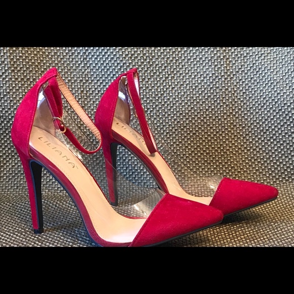 LILIANA red high heel pumps 8.5 - Picture 8 of 11